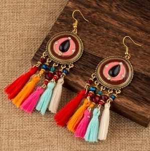 🍉5 for $25* Eye Tassel Earrings